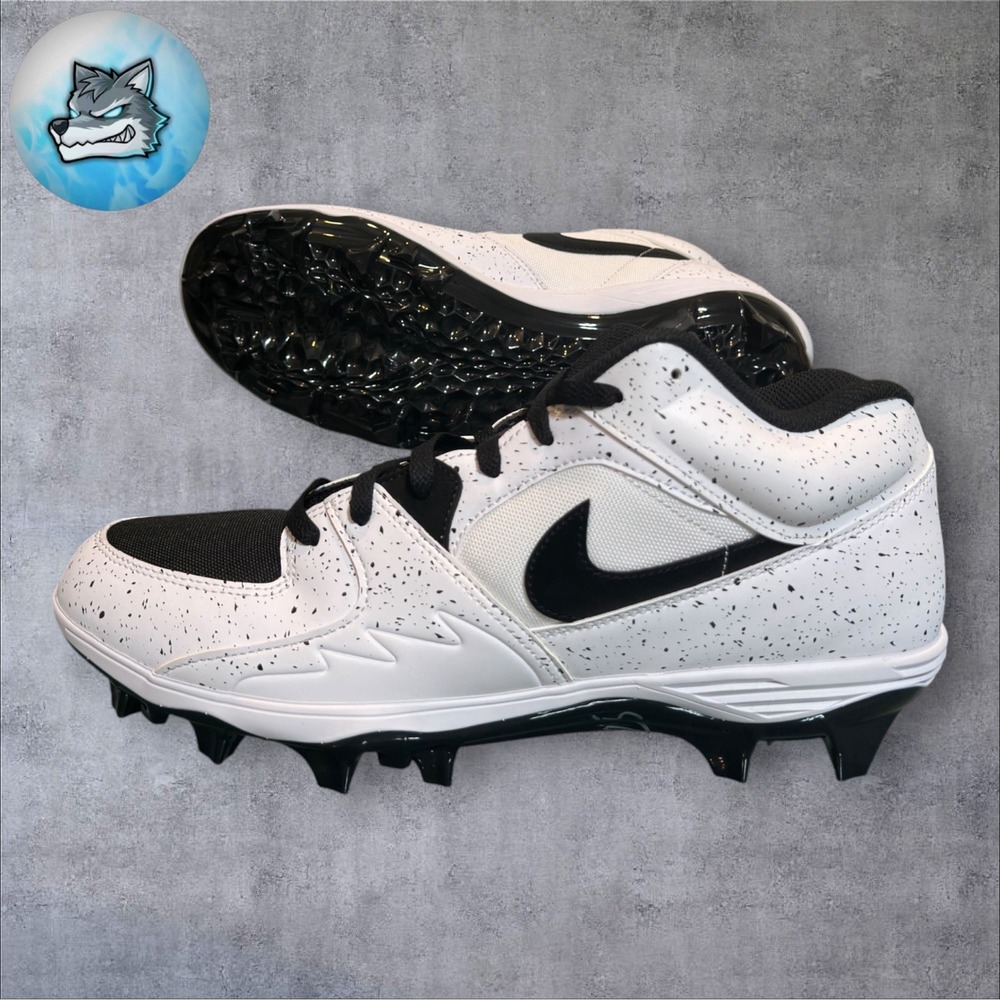 Nike Air Jordan Stadium 90 Low TD Men Size 8.5 White Football Cleats HQ0210-100 - Picture 4 of 5